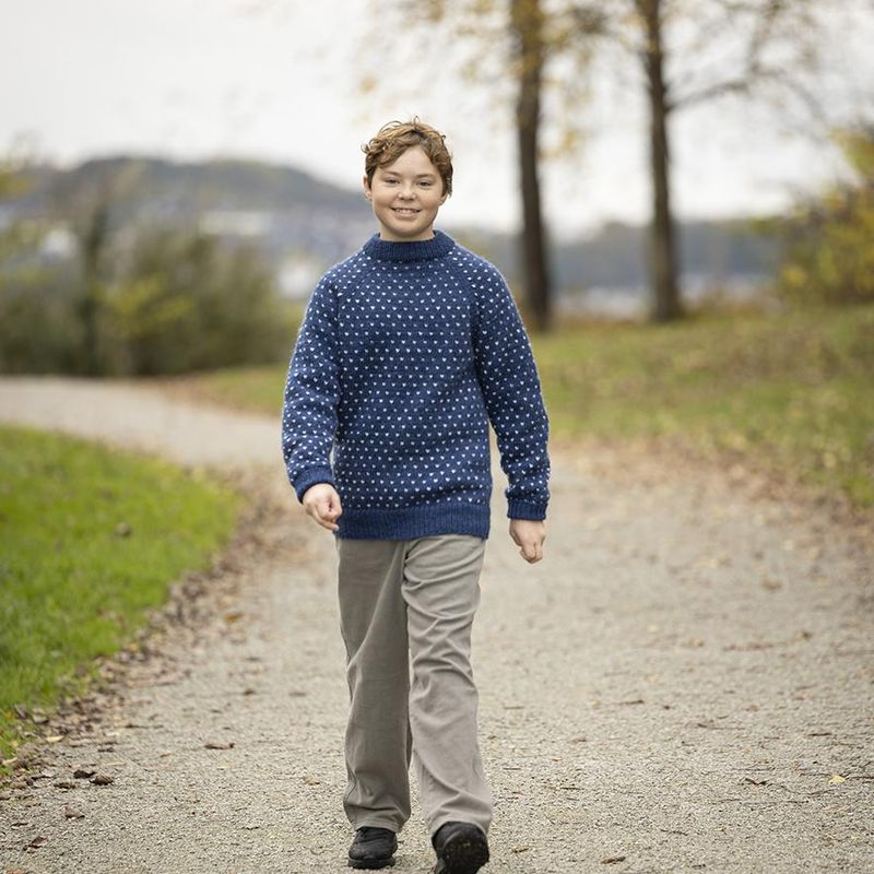 Lusegenser blå voksen