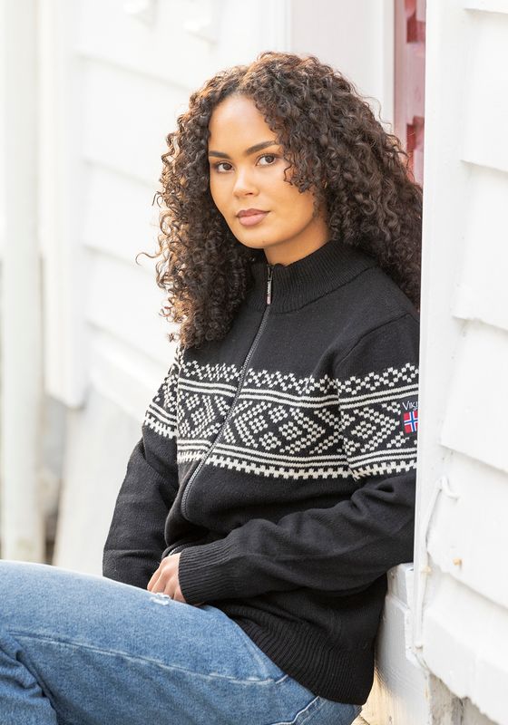 Setesdal Ulljakke Raya Svart/hvit-Unisex