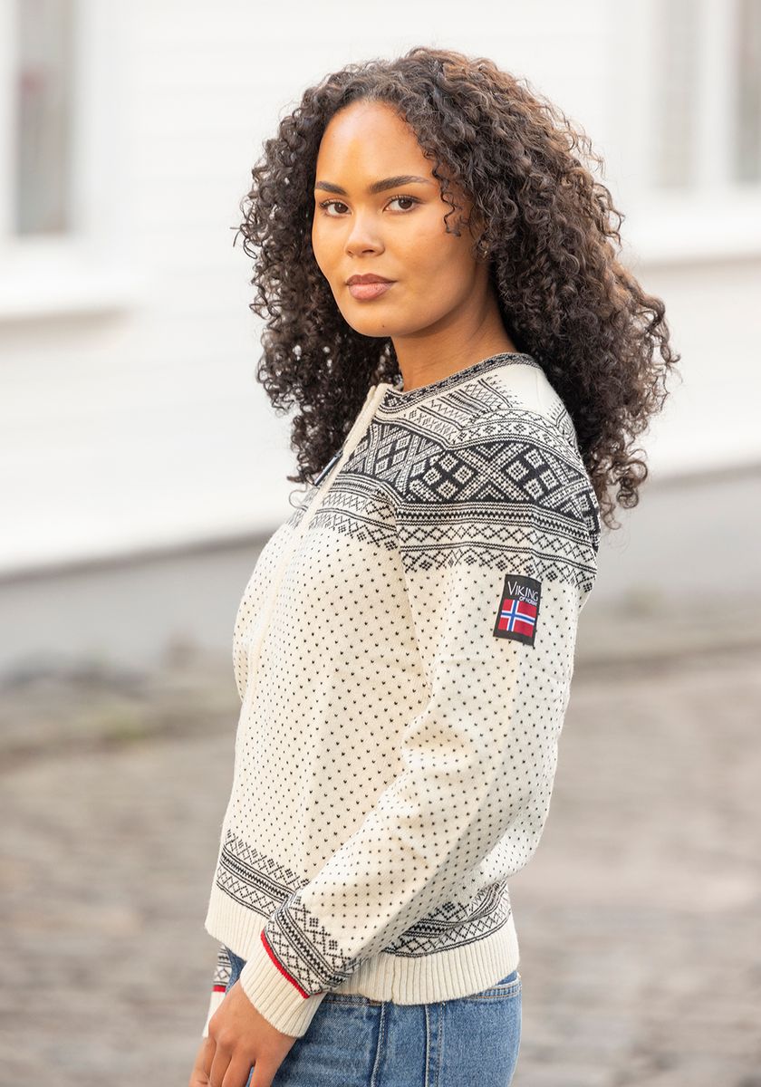 Setesdal jakke Hvit