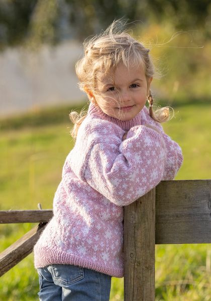 Hovedbilde Loen genser rosa