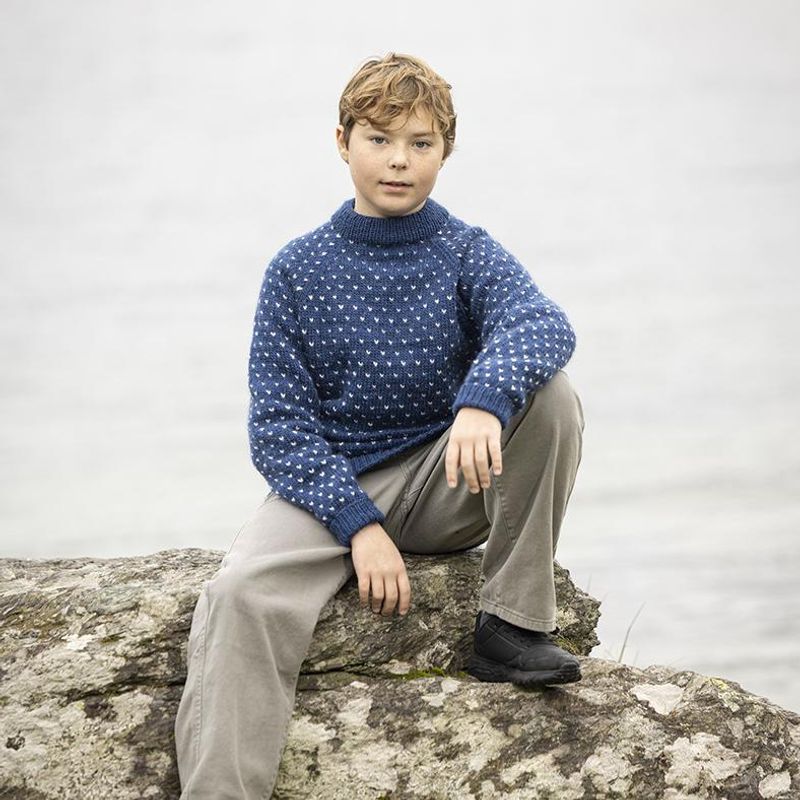 Lusegenser blå voksen